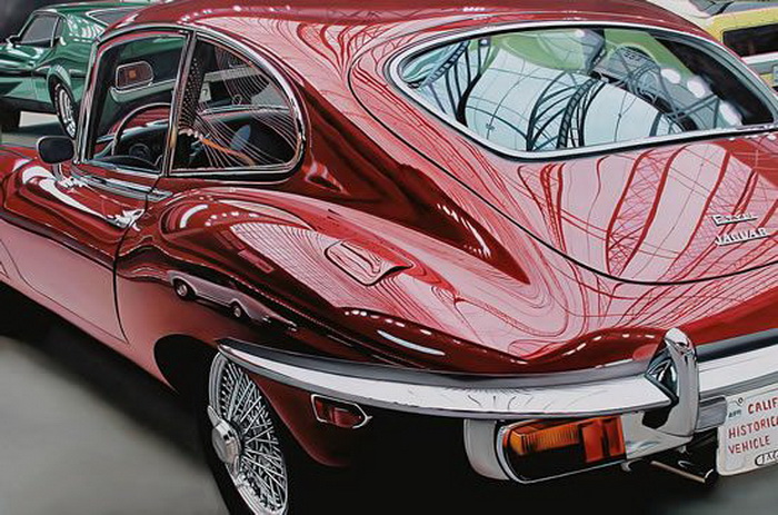 Гиперреалистические рисунки ретро-автомобилей от Шерил Келли