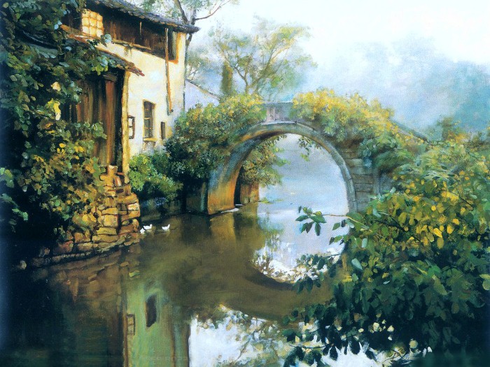Живописные пейзажи от китайского художника Гуань Цзэцзуй (Guan ZeJu)