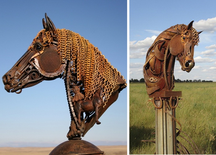 Скульптуры из металлолома от Джона Лопеса (John Lopez)