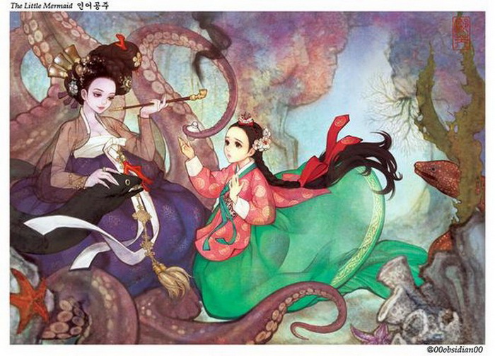 The Little Mermaid: An illustration of Korean artist Nayoung Wooh