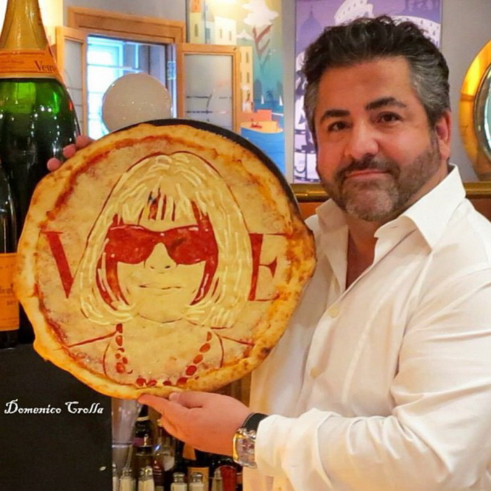 Доменико Кролла и его необычные пиццы-портреты