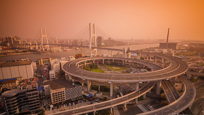 Мост Нанпу в Шанхае