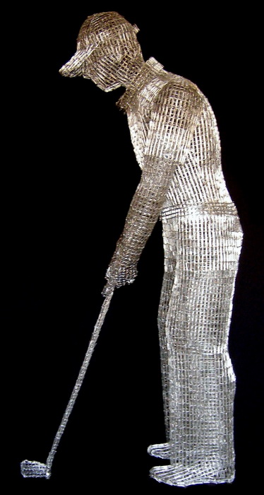 Скульптуры из скрепок от Pietro DAngelo Скульптуры из скрепок от Pietro DAngelo