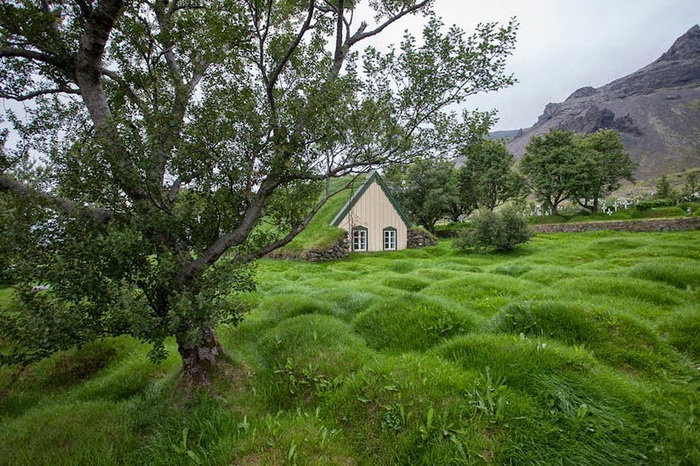 Дерновые дома - уникальные постройки в исландской архитектуре