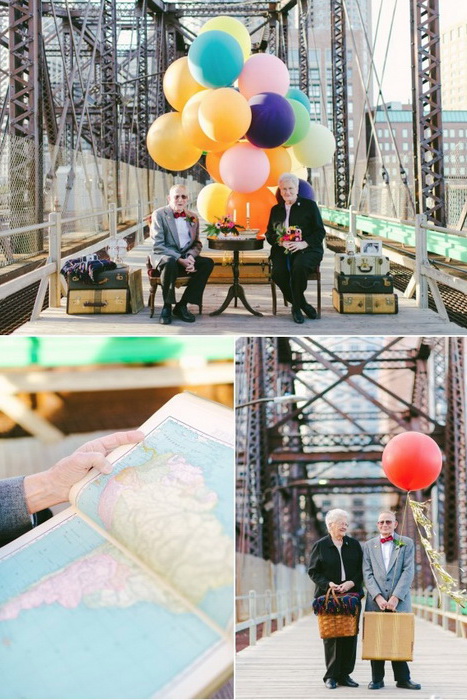 Романтическая фотосессия пары, прожившей в браке 61 год