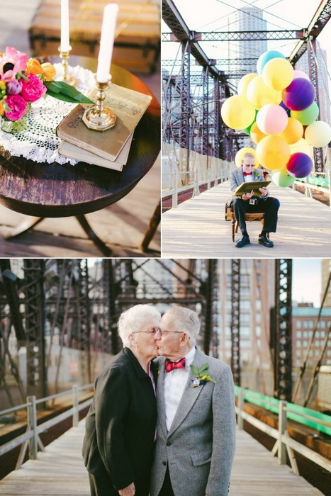 Романтическая фотосессия пары, прожившей в браке 61 год