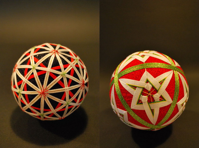 Шары тэмари Embroidered-temari-balls-japan-11