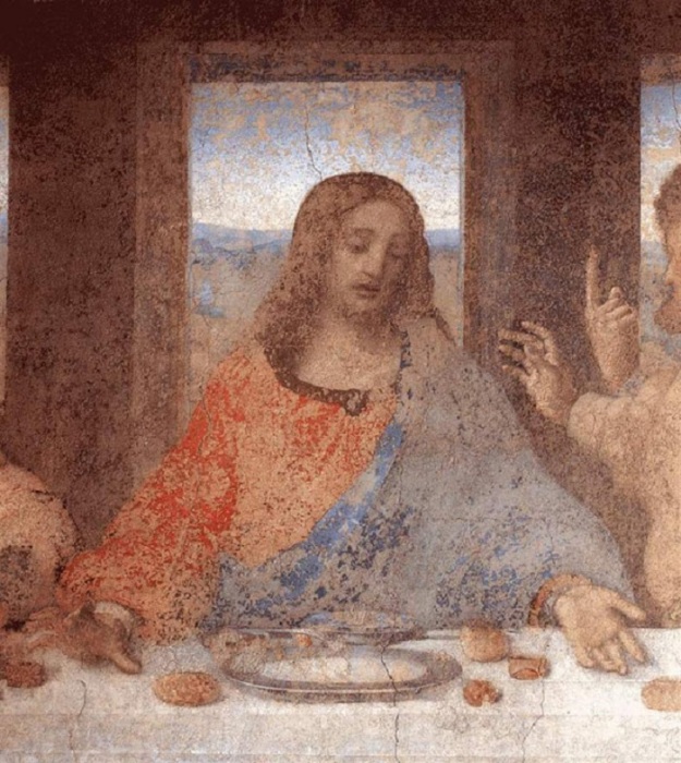 Иисус на фреске Тайная вечеря. Фото: Интернет