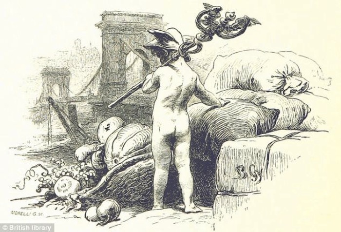 Иллюстрация с мифилогическими мотивами из австрийской книги