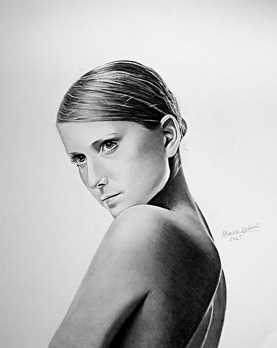 Портрет девушки, выполненный Mariusz Kedzierski.