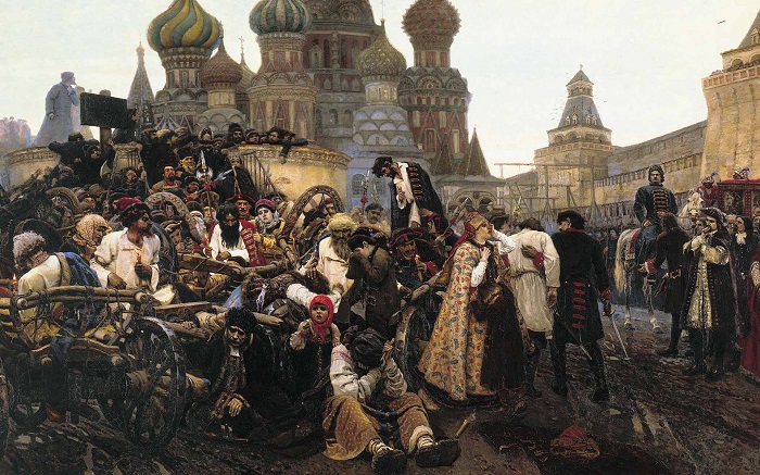 Утро стрелецкой казни. В. И. Суриков, 1878-1881 гг. | Фото: 404store.com.