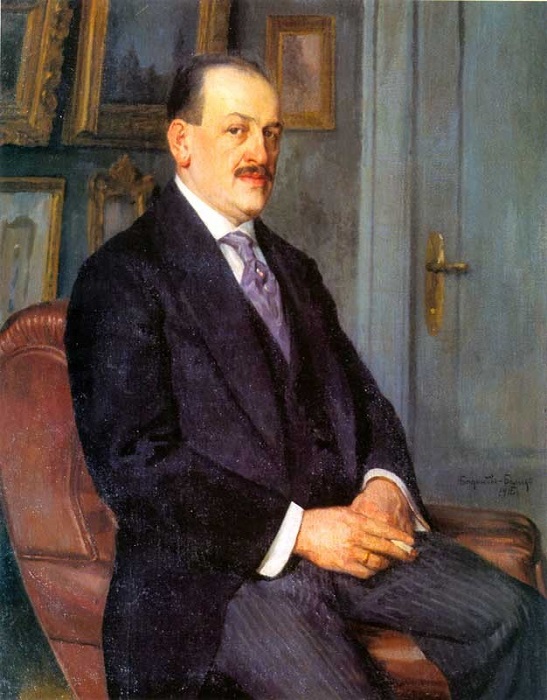 Автопортрет. Н. П. Богданов-Бельский, 1915 год. | Фото: russkije.lv.