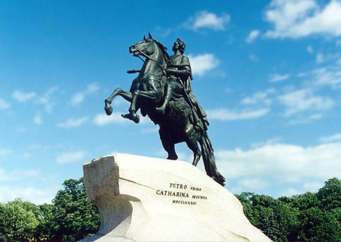 Памятник Петру I. Этьен Фальконе, 1768–1770 гг. | Фото: files.smallbay.ru.