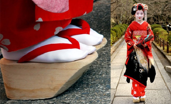 Окобо - обувь японских гейш в старину. | Фото: stylenews.ru.