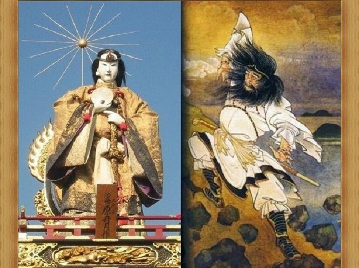 Богиня солнца Аматэрасу и бог ветра Сусаноо. | Фото: s57.radikal.ru.