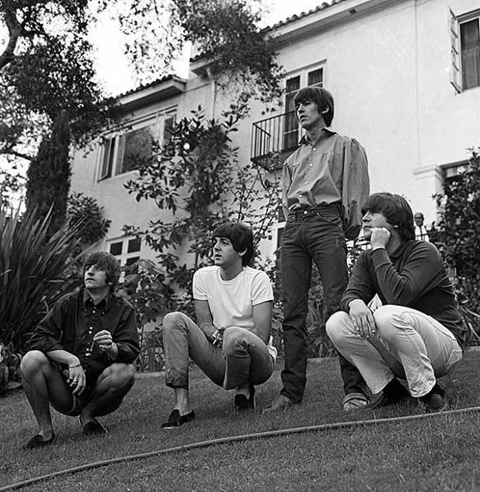 Музыканты The Beatles в Лос Анжелесе. 25 августа 1964г.