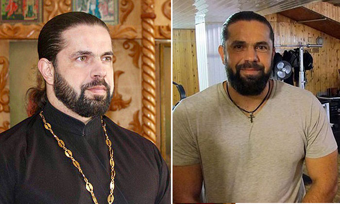 Священник и бодибилдер в одном лице.