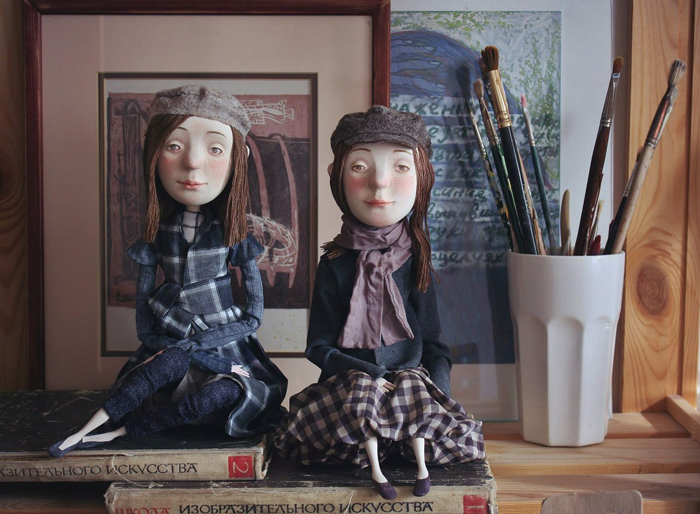 Девочки. Авторские куклы Марины Глебовой.
