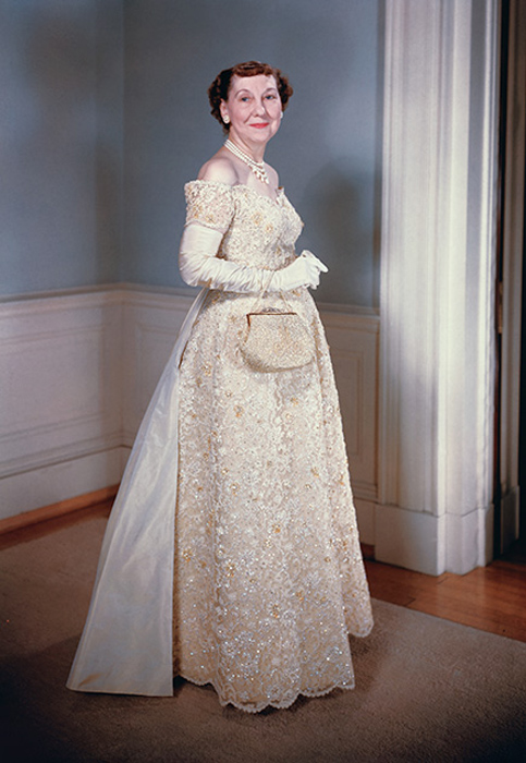 Мейми Эйзенхауэр, жена Дуайта Эйзенхауэра. 1956 год.