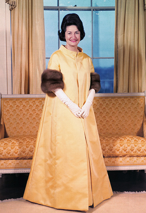 Клаудия Альта Джонсон, жена Линдона Джонсона. 1963 год.