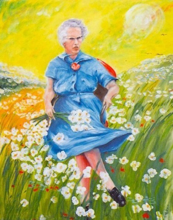 Люси в небесах с цветами (Lucy in the sky with flowers). Автор неизвестен. Эта картина, бесспорно, является звездой коллекции музея.