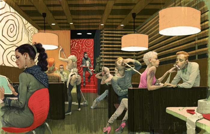 В баре. В баре.