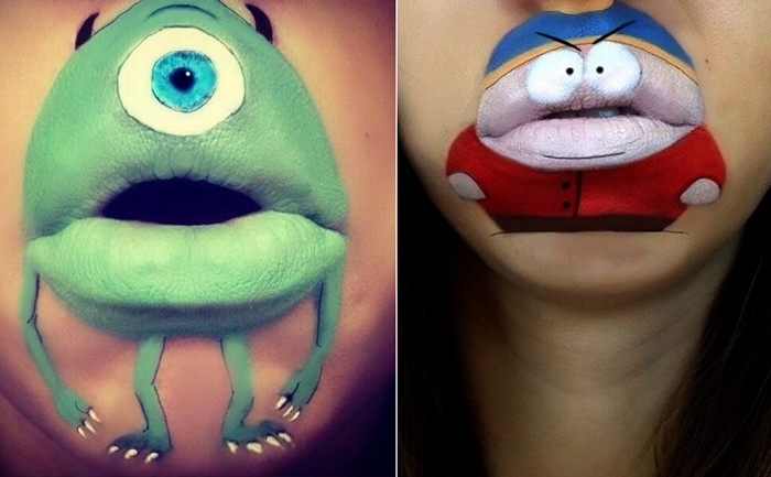 Позитивный макияж с героями любимых мультиков.