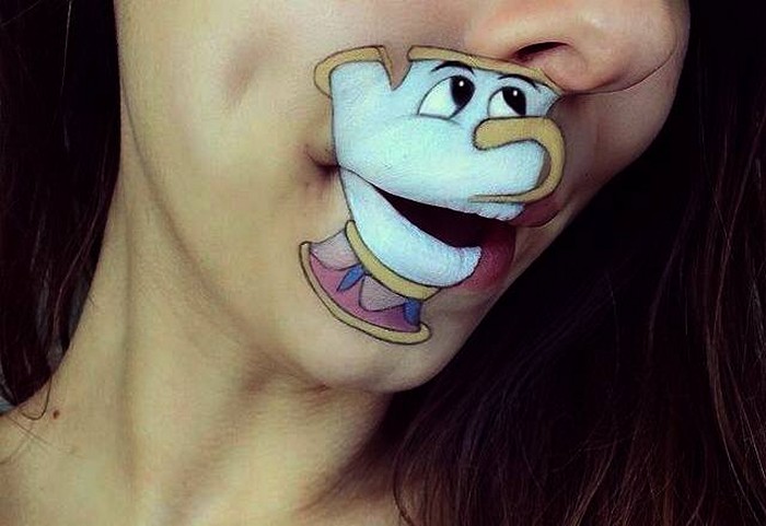 Позитивный макияж с героями любимых мультиков.