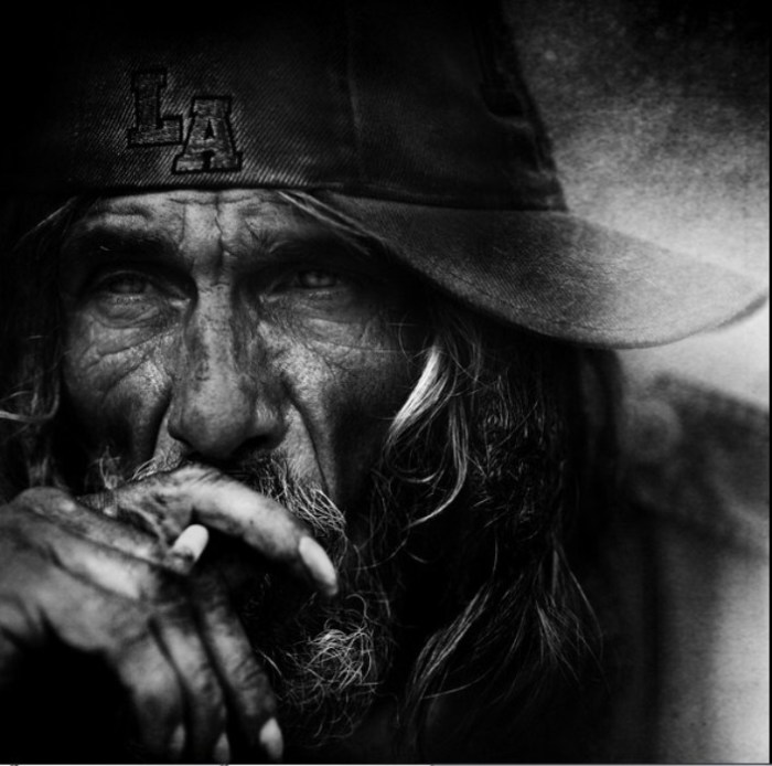 Бродяга. Автор работ: фотограф Ли Джеффрис (Lee Jeffries).