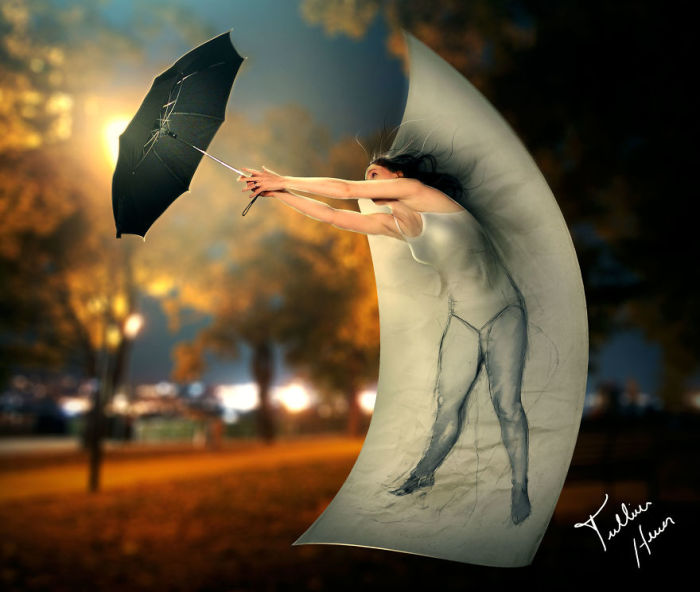 Спаси мене, зонтик. Автор: Tullius Heuer.