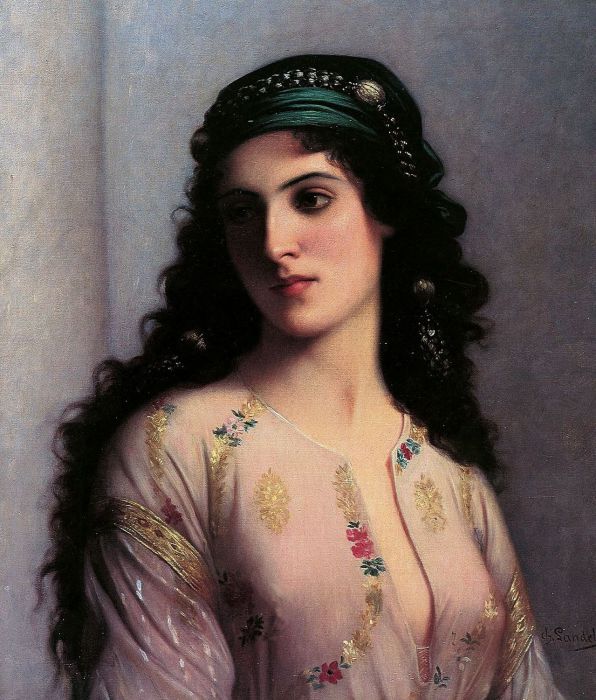 Еврейская девушка из Танжера (A Jewish Girl of Tangiers), Чарльз Ландель (Charles Landelle).