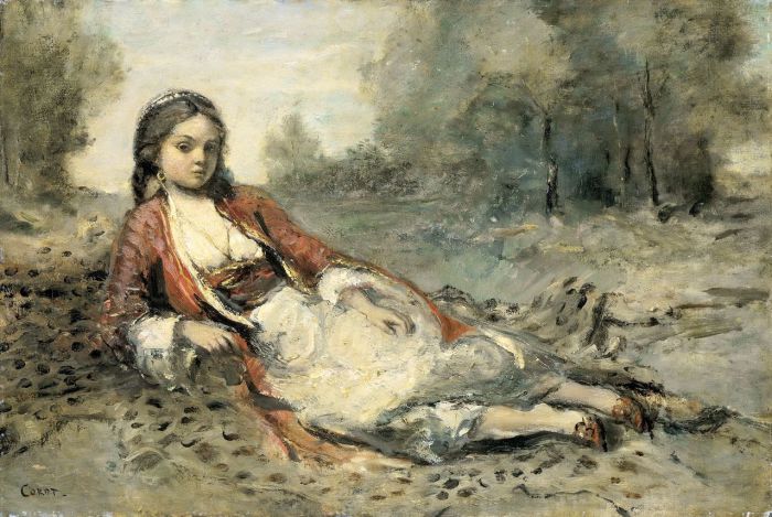 Коро, Жан Батист Камиль (Corot, Camille) - Алжирка (Algerienne), 1871-1873.
