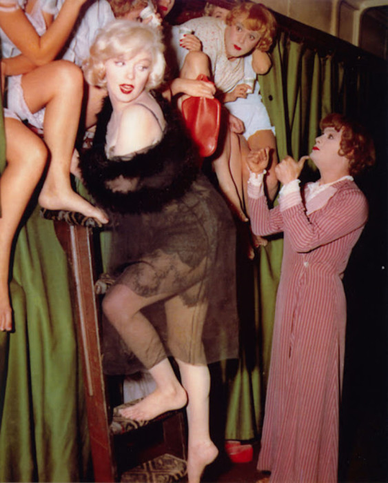 20 архивных цветных снимков со съемок фильма «В джазе только девушки»