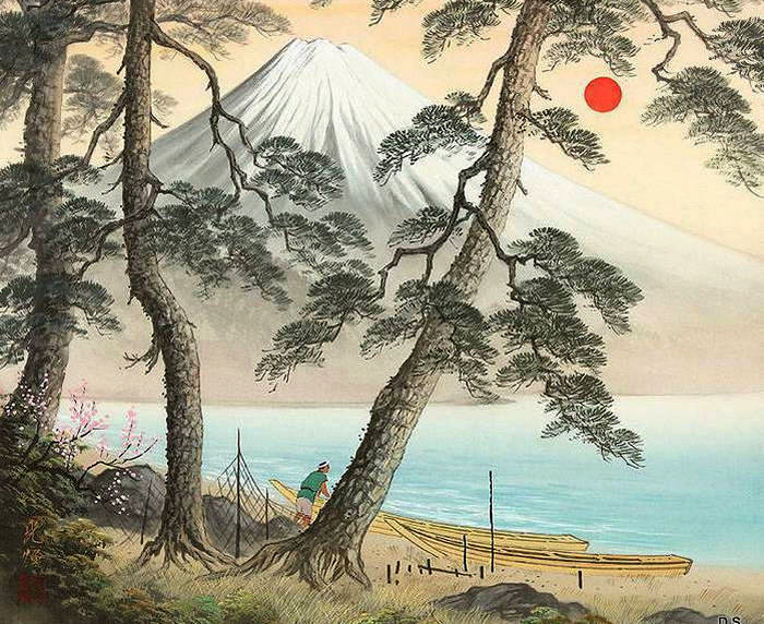 Пейзажи в стиле сансуй от японского художника Koukei Kojima