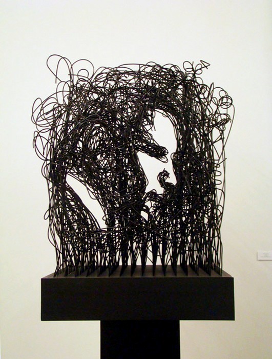 Проволочная инсталляция-портрет от Майкла Мерфи (Michael Murphy)
