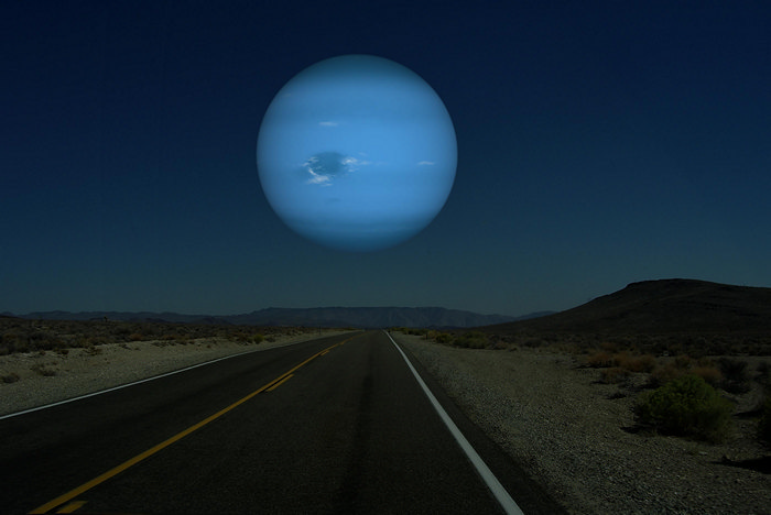 Нептун вместо Луны. Космический арт-проект Рона Миллера