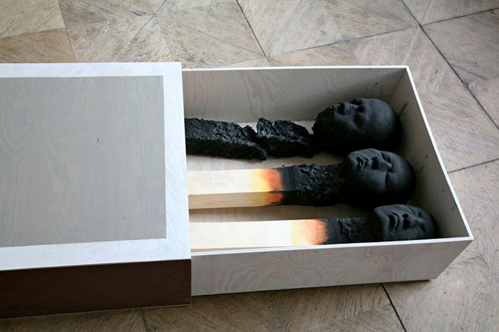 Люди-спички. Арт-проект Выгорание (Burntout) от Wolfgang Stiller
