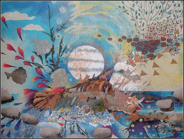 Песочные картины японской художницы Ако Цубаки (Ako Tsubaki)