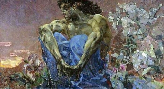 Михаил Врубель. Демон (сидящий), 1890 г.