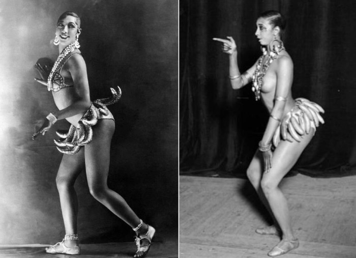 Черная жемчужина варьете Жозефина Бейкер: танцы в костюме из грозди бананов и полный джаз