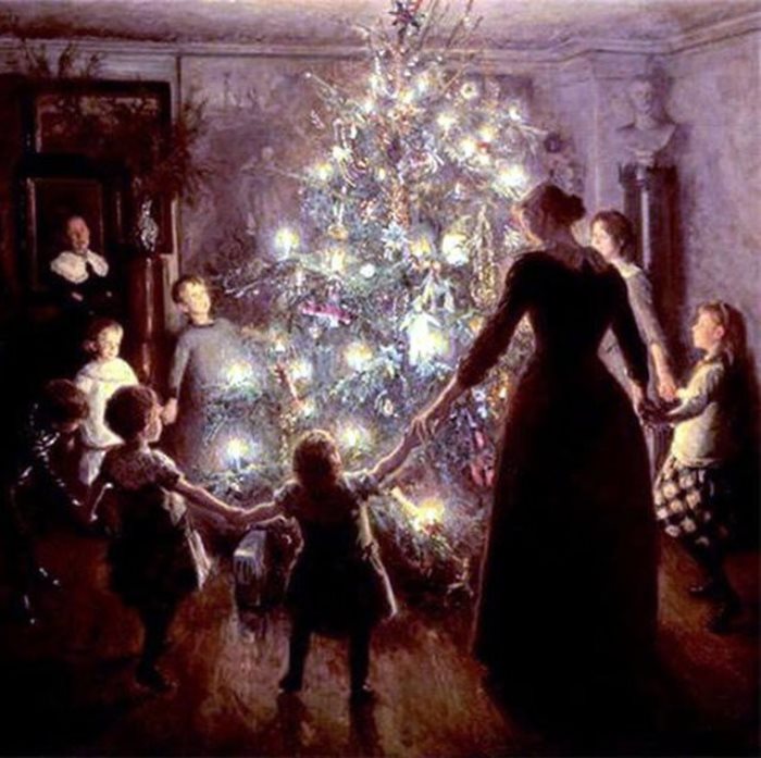В. Юхансен. Счастливое Рождество, 1891