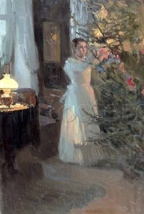 А. Корин. Рождественская елка, 1910