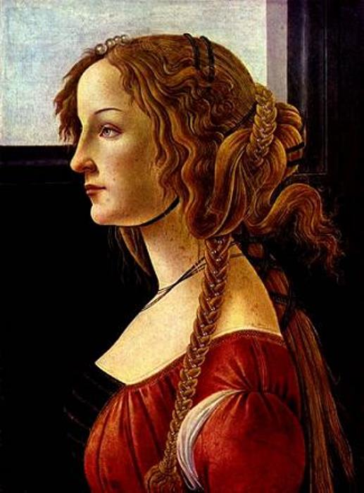 Сандро Боттичелли. Симонетта Веспуччи (предположительно), 1475