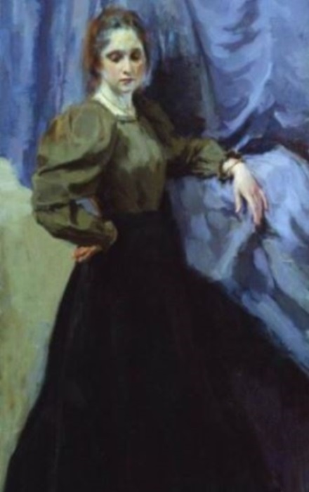 И. Браз. Портрет Е. М. Мартыновой, 1896. Фрагмент | Фото: artsait.ru