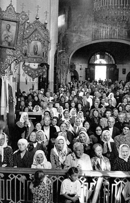Храм Воскресения Христова в Сокольниках. СССР, Москва, 1954 год.