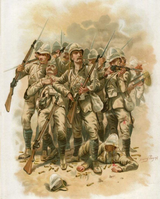 Солдаты 66-й беркширского полка сражаются при Майванде, 27 июля 1880 года. | Фото: britishbattles.com.
