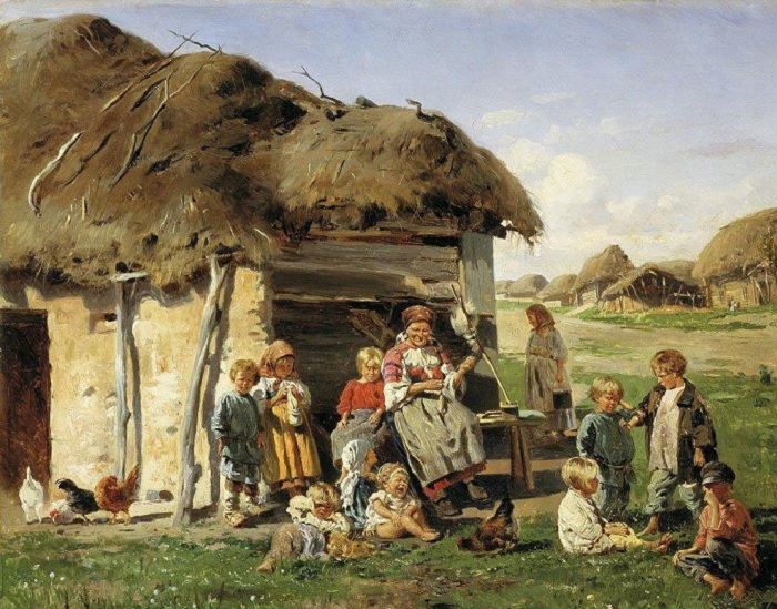 «Крестьянские дети», 1890, Харьковский художественный музей.