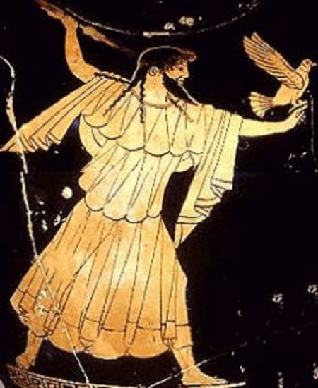 Зевс - Громовержец. Античная вазопись.