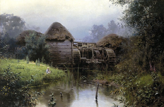 Старая мельница. (1880). Автор: Василий Поленов.