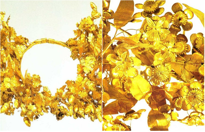 Древнегреческие венки – восхитительные шедевры из золотой фольги